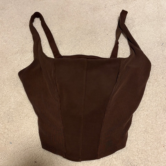 Victoria's Secret Tops - Victoria’s Secret New without Tags Brown Women's Corset Athletic Bralette Top